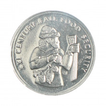 Moeda KM#1103 50000 Liras 1999 FC Turquia Ásia FAO - Segurança Alimentar Alumínio Ø20mm 1,5gr.