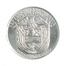 Moeda KM#132 1 Centésimo 2000 FC Panamá América FAO - Segurança Alimentar Alumínio Ø22,8mm 1,64gr.