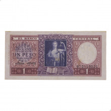 Cédula P#260 1 Peso 1952 Declaração de Independência Econômica Argentina América MBC