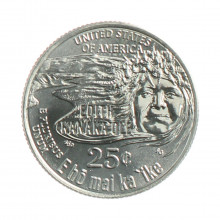 Moeda KM#779 Quarter Dollar American Woman Edith Kanaka'ole 2023 D FC USA América Cupro Níquel Ø24,26mm 5,67gr.