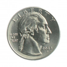 Moeda KM#782 Quarter Dollar American Woman Eleanor Roosevelt 2023 D FC USA América Cupro Níquel Ø24,26mm 5,67gr.