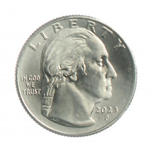 Moeda KM#779 Quarter Dollar American Woman Edith Kanaka'ole 2023 P FC USA América Cupro Níquel Ø24,26mm 5,67gr.