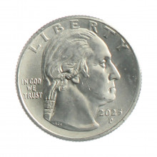 Moeda KM#809 Quarter Dollar Ida B. Wells 2025 P FC USA América Cupro-Níquel Ø24,26mm 5,67gr.