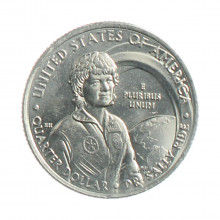 Moeda KM#769 Quarter Dollar American Woman Dra. Sally Ride 2022 D FC USA América Cupro Níquel Ø24,26mm 5,67gr.