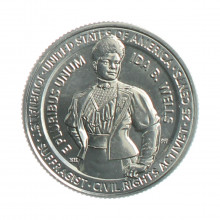 Moeda KM#809 Quarter Dollar American Woman Ida B. Wells 2025 S FC USA América Cupro Níquel Ø24,26mm 5,67gr.
