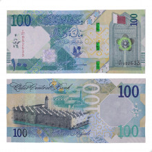 Cédula P#New 100 Riyals 2022  Qatar Ásia SOB/FE