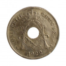 Moeda KM#86 10 Centimes 1922 BC Bélgica Europa  Cobre-níquel Ø22mm 4gr.