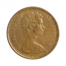 Moeda KM#914 ½ Penny 1976 MBC Reino Unido Europa Bronze Ø17,14mm 1,78gr.