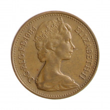 Moeda KM#927 1 Penny 1984 MBC Reino Unido Europa Bronze Ø20,3mm 3,56gr.