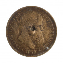Moeda B-796 40 Réis 1879 BC Bronze Ø30mm 12gr.*