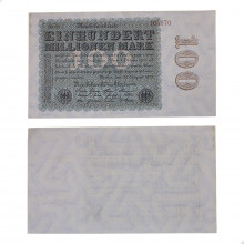 Cédula P#107g 100.000.000 Mark 1923  Alemanha Europa SOB/FE