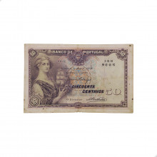 Cédula P#112b 50 Centavos 1918  Portugal Europa MBC