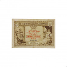 Cédula P#63 50 Centavos 1923  Angola África MBC