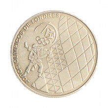 Moeda KM#816 2,5 Euros 2012 SOB/FC Portugal Europa Jogos Olímpicos de verão de 2012, Londres Cupro Níquel Ø28mm 10gr.