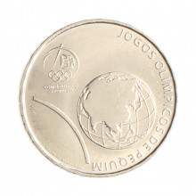 Moeda KM#790 2,5 Euros 2008 SOB/FC Portugal Europa Jogos Olímpicos Cupro Níquel Ø28mm 10gr.