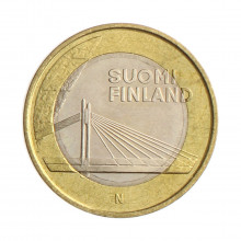 Moeda KM#192 5 Euros 2012 MBC Finlândia Europa Lapónia, Rovaniemi 