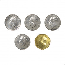Set 5 Moedas 2006 FC Samoa Oceania