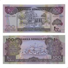 Cédula P#5b 100 Shillings 1996 Somalilândia África FE