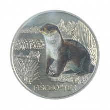 Moeda KM#3297 3 Euros 2019 FC Áustria Europa A Lontra Cupro-Níquel Ø34mm 16gr.