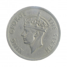 Moeda KM23 2 Shilling 1950 MBC Rodésia do Sul África Cupro-Níquel Ø28mm 11,31gr.