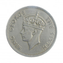 Moeda KM23 2 Shilling 1952 MBC+ Rodésia do Sul África Cupro-Níquel Ø28mm 11,31gr.
