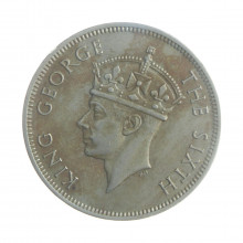 Moeda KM23 2 Shilling 1951 MBC Rodésia do Sul África C/ Mancha Cupro-Níquel Ø28mm 11,31gr.