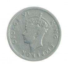 Moeda KM#16b 3 Pence 1947 MBC Rodésia do Sul África Cupro-Níquel Ø16mm 1,41gr.