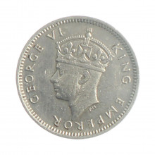 Moeda KM#16a 3 Pence 1946 MBC Rodésia do Sul África Prata 0.500 Ø16,25mm 1,41gr.