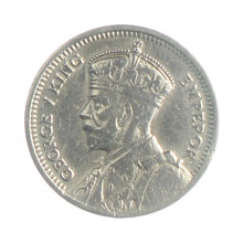 Moeda KM#1 3 Pence 1935 MBC Rodésia do Sul África Prata 0.925 Ø16mm 1,41gr.