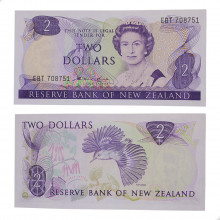 Cédula P#170a 2 Dollars 1981 Nova Zelândia Oceania FE