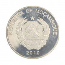 Token 2010 SOB/FC Moçambique África Criaturas das Profundezas do Mar Prata 0.500 Ø38mm 25gr.