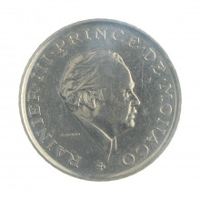 Moeda KM#157 2 Francs 1981 SOB Mônaco Europa Níquel Ø26,5mm 7,5gr.