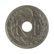 Moeda KM#889.1 10 Centimes 1939 SOB França Europa Prata R Níquel Ø21mm 3gr.