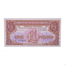 Cédula P#M29 1 Pound 1956 Reino Unido Europa FE