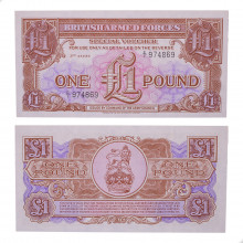 Cédula P#M29 1 Pound 1956 Reino Unido Europa FE