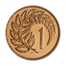Moeda KM#31.1 1 Cent 1983 FC Nova Zelândia Oceania Rainha Elizabeth Bronze Ø17,5mm 2,05gr.