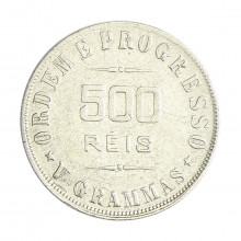 Moeda P-692 1000 Réis 1912 MBC  Prata 900 Ø26mm 10gr. *
