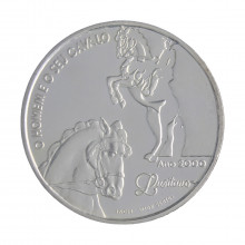 Moeda KM#727 1000 Escudos 2000 SOB/FC Portugal Europa Cavalo Lusitano Prata .500 Ø40mm 27gr.