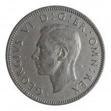 Km#876 1 Shilling 1950 MBC Reino Unido Europa