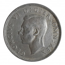 Km#864 1 Shilling 1947 MBC Reino Unido Europa