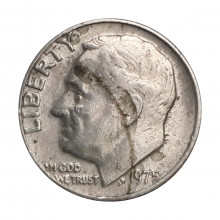 Km#195A 1 Dime 1975 MBC Estados Unidos América
