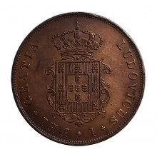 Km#517 III Réis 1875 MBC+ Portugal  Europa