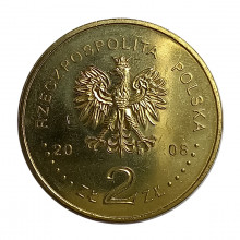 Y#634 2 Zlote 2008 FC Polônia Europa Zbigniew Herbert