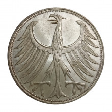 KM#112 5 Deutsche Mark 1974 F SOB Alemanha República Federativa Europa
