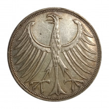 KM#112 5 Deutsche Mark 1971 F MBC+ Alemanha República Federativa Europa