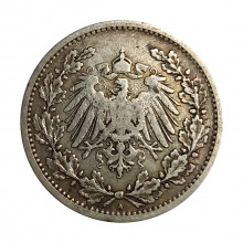 KM#17 ½ Mark 1905 A MBC Alemanha Império Europa
