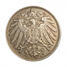 KM#12 10 Pfennig 1915 J MBC+ Alemanha Império Europa
