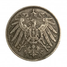 KM#12 10 Pfennig 1914 A MBC Alemanha Império Europa C/Peq Mossa