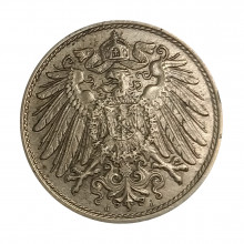 KM#12 10 Pfennig 1912 J MBC+ Alemanha Império Europa