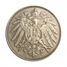 KM#12 10 Pfennig 1911 A MBC+ Alemanha Império Europa